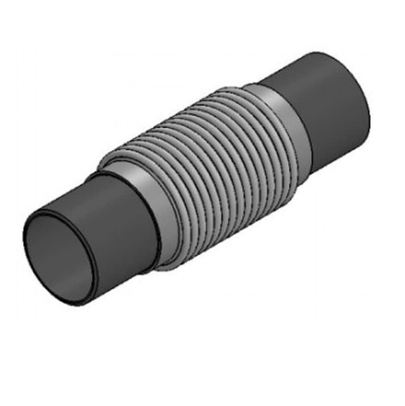 Компенсатор сильфонный осевой Tecofi DI6340 Ду50 Ру16 под приварку, без кожуха, осевой ход 60 мм (DI6340-MVT600050)