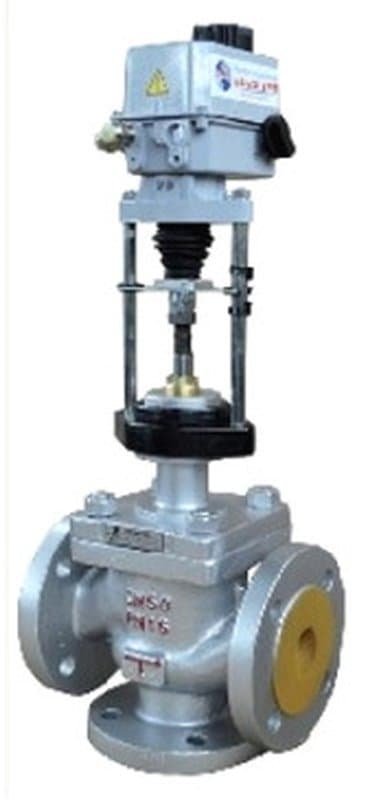 Клапан регулирующий КТЭ 23нж947нж Ду65 Ру16 трехходовой разделительный с ST 0