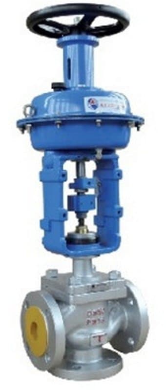 Клапан регулирующий КТМ 27с647нж Ду65 Ру16 трехходовой смесительный с МИМ 320