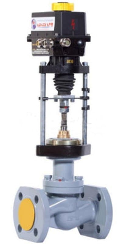 Клапан запорный (КЗФЭ) 15с965нж 2 Ду50 Ру16 с приводом ST 0.1