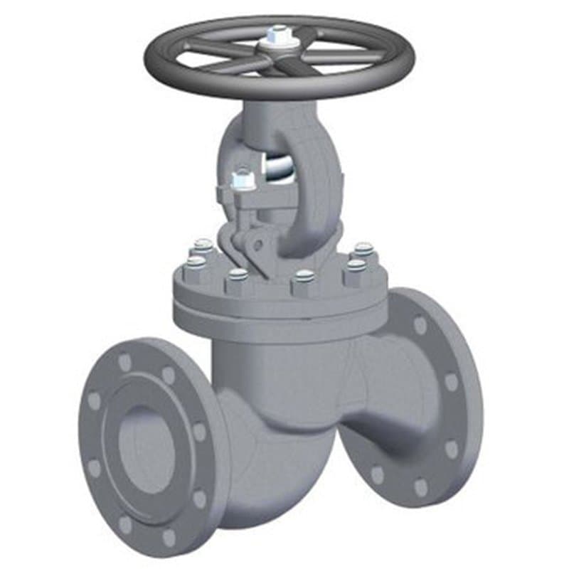 Клапан запорный ЧАЗ 15лс65нж Ду50 Ру16 сталь, фланцевый, штурвал