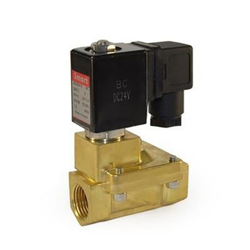 Клапан электромагнитный Smart SG-5541 1 Ду25 Ру16 резьбовой, нормально закрытый, корпус - латунь, уплотнение - EPDM, DC 12V, бистабильный
