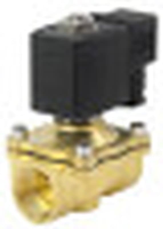 Клапан электромагнитный соленоидный двухходовой DW31 прямого действия (НЗ) Ду10 (3/8 дюйм), Ру10 корпус - латунь, уплотнение - EPDM, резьба G, с катушкой S91A 220В