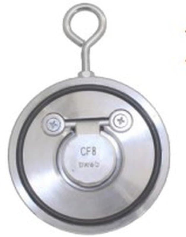 Клапан обратный Newkey NK-CSD Ду100 Ру40, межфланцевый, хлопушка, корпус - нержавеющая сталь AISI304(CF8)