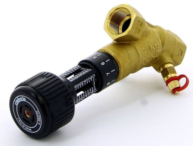 Вентиль балансировочный Cimberio 747OT 1 Ду25 Ру25 ручной ВР латунный Kvs=7,5 м3/ч с измерительными ниппелями, с фиксацией настройки, черная ручка