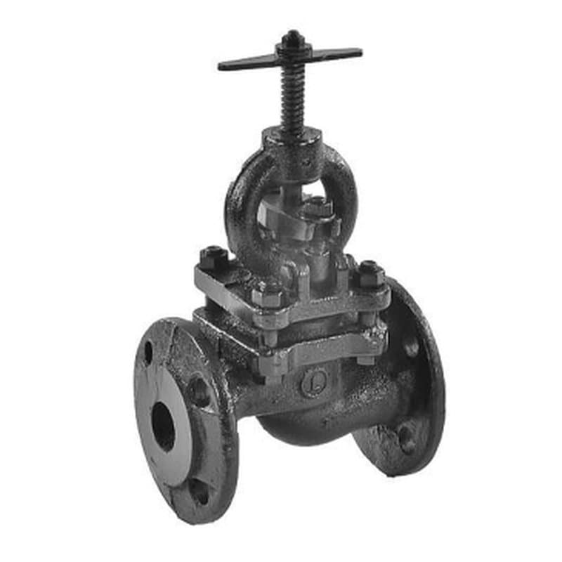 Клапан запорный Луидор 15кч16п1 Ду40 Ру25 чугунный, фланцевый, штурвал