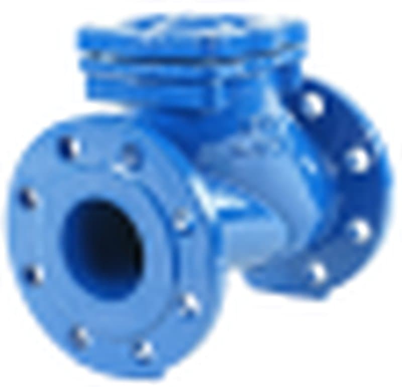 Обратный клапан шаровой ABRA-D-022-NBR Ду40 Ру10 фланцевый чугунный