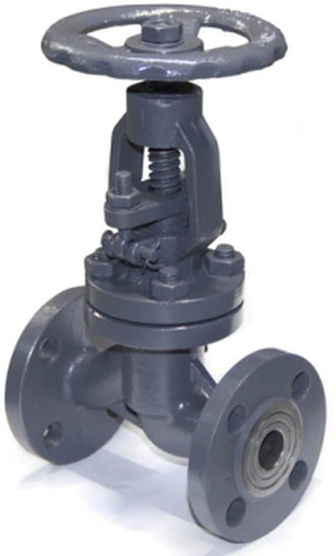 Клапан запорный Китай 15с65нж Ду32 Ру16 сталь, фланцевый, штурвал