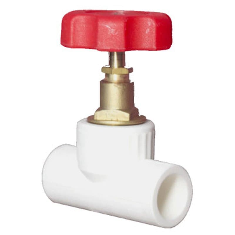 Клапан VALFEX PP-R Ду20х90° запорный, внутренняя пайка, белый (вентиль)