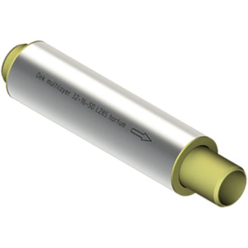 Компенсатор сильфонный осевой Hortum DEK multilayer Ду25 Pу16 осевой ход 50 мм (25-16-50), многослойный, под приварку, с защитным кожухом и внутренним экраном, длина 285мм