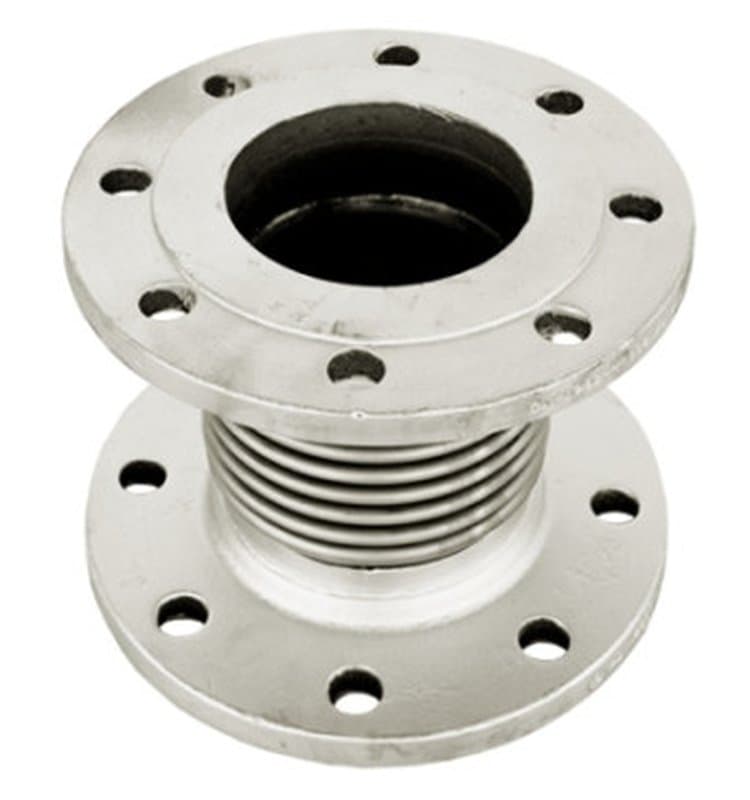 Компенсатор сильфонный осевой Tecofi DI6240 Ду65 Ру16 фланцевый, без кожуха, осевой ход 60 мм (DI6240-MVT600065)