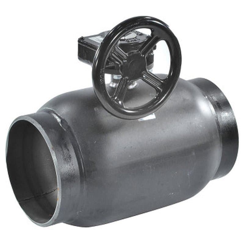 Кран шаровой FORTECA КШС 183.0 Ду150 Ру25 стандартнопроходной приварной, стальной, под приварку, управление редуктор