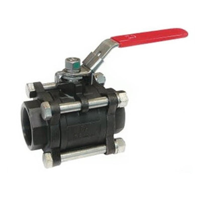 Кран шаровой Tecofi BS5379NPT 1 Ду25 Ру64 полнопроходной, разборный, внутренняя резьба, трехсоставной, стальной