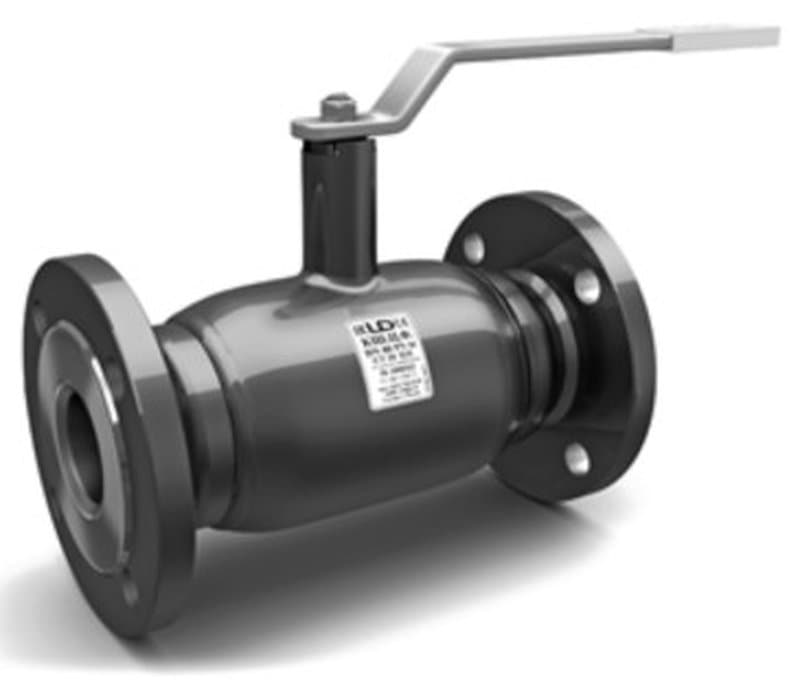 Кран шаровой LD КШ.Ц.Ф.Р Ду50 Ру40 полнопроходной, сталь 20, фланцевый, с редуктором 180