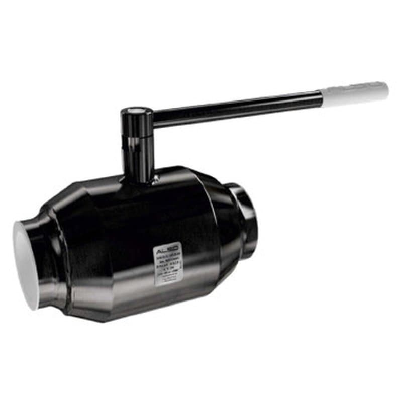 Кран шаровой ALSO КШ.П.П.100.25-02 Ду100 Ру25 полнопроходной, присоединение - под приварку, корпус - сталь 09Г2С, уплотнение - PTFE, управление - ручка/рычаг
