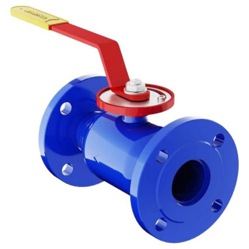 Кран шаровой Маршал 11с67п 12ЦрФ.00.1 Ду40 Ру40 фланцевый, цельносварной полнопроходной, сталь 20, управление рукоятка, без ниппелей