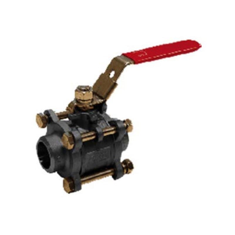 Кран шаровой Tecofi BS5379SW 3/4 Ду20 Ру64 полнопроходной, разборный, трехсоставной, стальной, под приварку