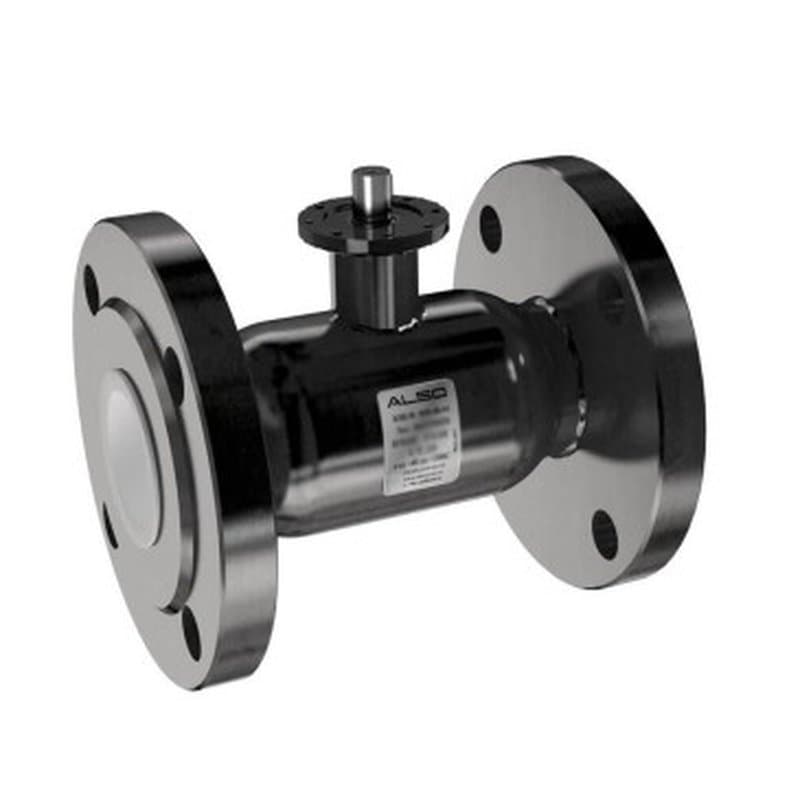 Кран шаровой ALSO КШ.Ф.Р.100.16-02 Ду100 Ру16 стандартнопроходной, присоединение - фланцевое, корпус - сталь 09Г2С, уплотнение - PTFE, под редуктор/привод