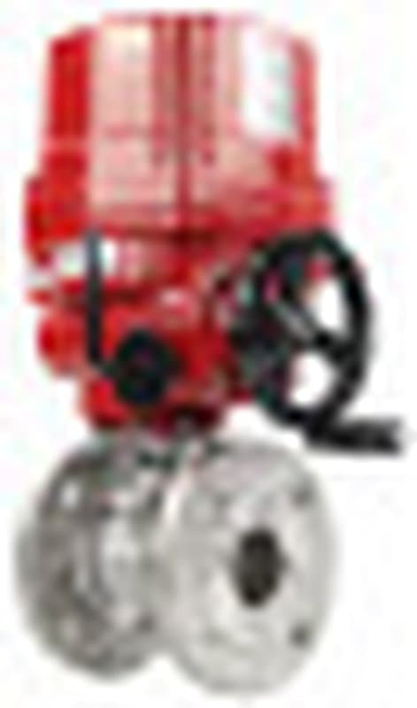 Кран шаровой BV3232P-FP-F Ду65 Ру16, корпус - сталь 316, уплотнение - PTFE, полнопроходной фланцевый с электроприводом EX-020 220В