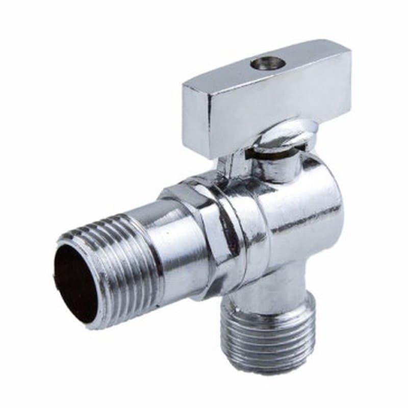 Кран шаровой угловой Aquasfera 1041 G1/2x3/4 Ду20 Ру10 стандартнопроходной наружняя резьба ручка-бабочка, латунный