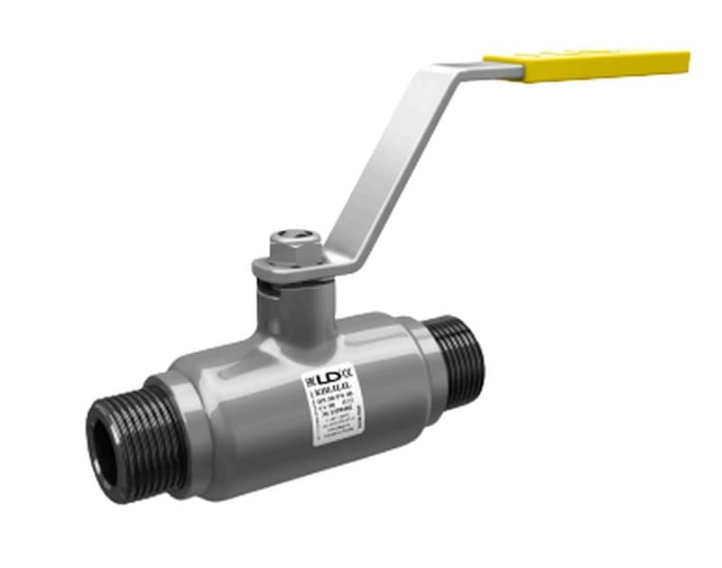 Кран шаровый LD КШ.Ц.Ц.40.Н/П.02 2″ Ду50 Ру40 резьбовой цапковый стандартнопроходный