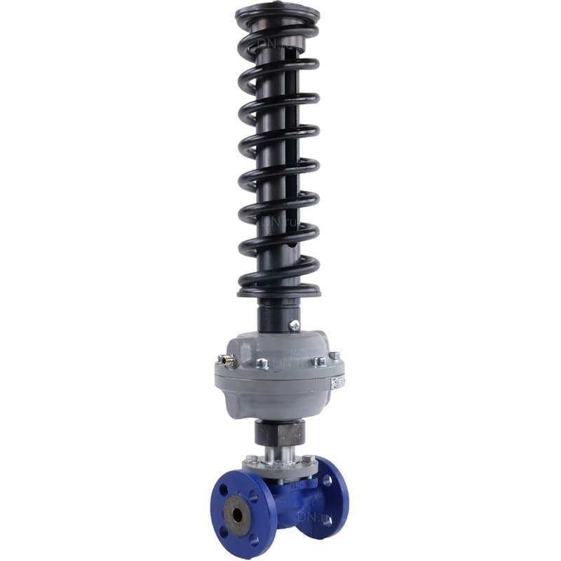 Регулятор давления до себя КПСР РА-В 100 Ду65 Ру16 Kvs63 прямого действия, серый чугун СЧ20, фланцевый, Tmax до 150°С, диапазон настройки 4 (6 - 12 кгс/см2)