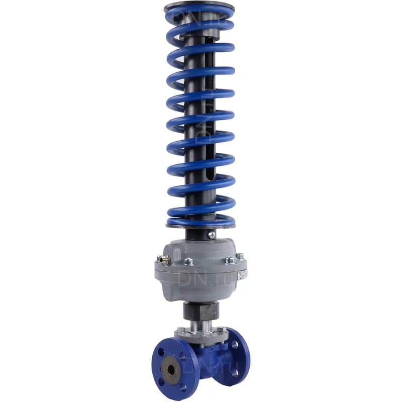 Регулятор давления перепуска КПСР РА-Р 100 Ду25 Ру16 Kvs10 прямого действия, серый чугун СЧ20, фланцевый, Tmax до 150°С, диапазон настройки 3 (3 - 7 кгс/см2)