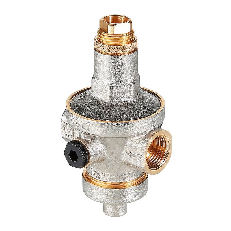 Редуктор давления Valtec VT.085.N.0707 1 1/4″ Ду32 Py25, мембранный, прямого действия, с демпферной камерой,  от 1 до 7 бар, корпус - латунь