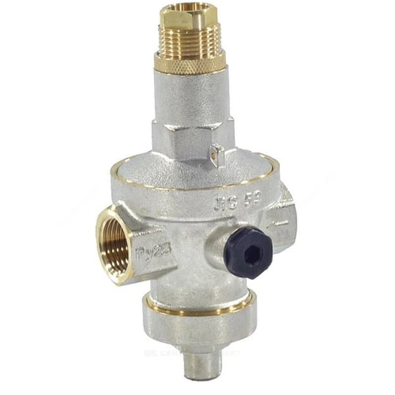 Регулятор давления воды бытовой SantechSystems РУ25 PH=1-7 бар 1 1/2″ Ду40 мембранный, латунный, EPDM, внутренняя резьба