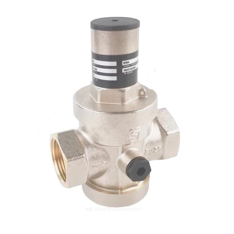 Регулятор давления воды бытовой SantechSystems РУ25 PH=1-5.5 бар 1 1/2″ Ду40 поршневой, латунный, EPDM, внутренняя резьба