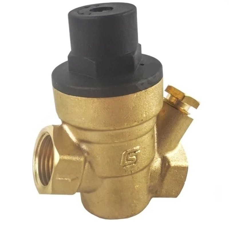 Регулятор давления воды бытовой SantechSystems РДФ РУ16 PH=1-6 бар 1/2″ Ду15 мембранный, латунный, EPDM, внутренняя резьба