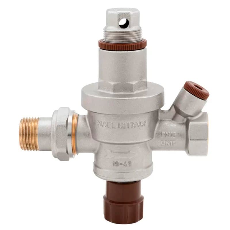 Клапан подпиточный ITAP 146SM 1/2″ Ду15 Ру16, с разъемным соединением, присоединение – внутренняя/наружная резьба, корпус – никелированная латунь
