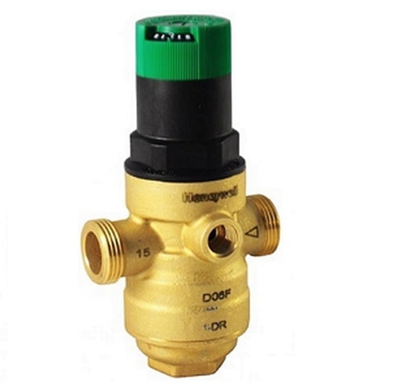 Регулятор давления бытовой HoneyWell D06F-1″ B Ду25 Ру25 резьбовой под манометр