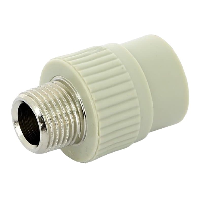 Муфта FV-Plast FV AQUA 215 Дн25х1/2″ Ру36 полипропиленовая, сварка-НР, серая