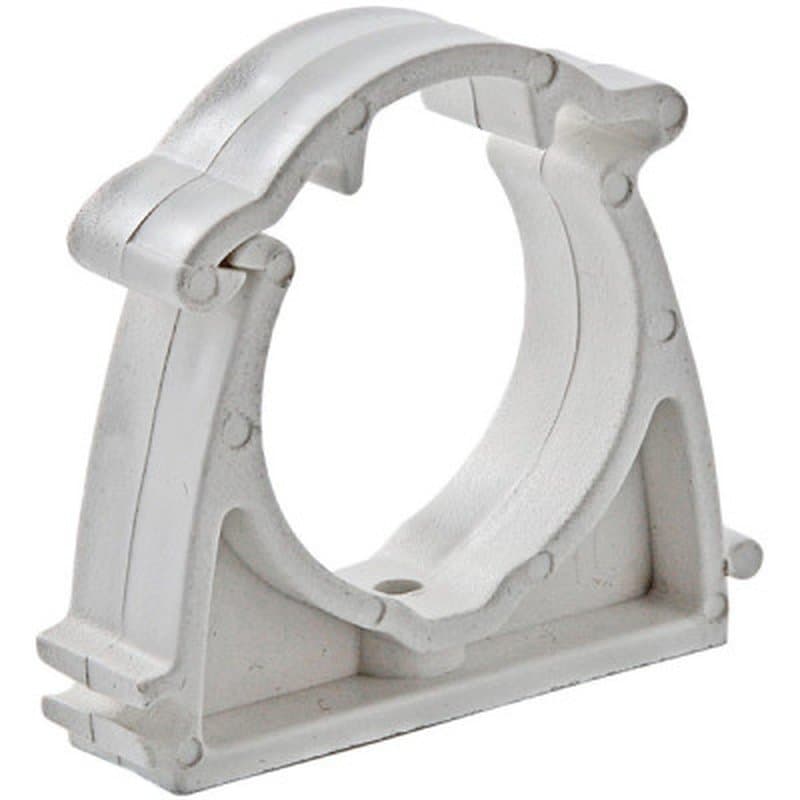 Кронштейн-клипса полипропиленовая MeerPlast PPRC Дн25 с креплением серый