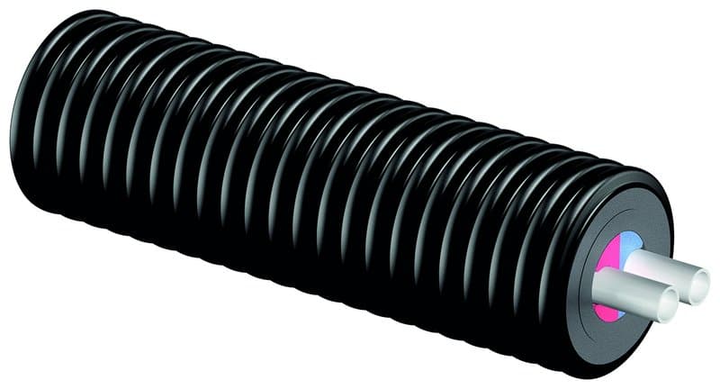 Труба из сшитого полиэтилена Uponor Ecoflex Varia Twin Ду2х40х3,7/140 Ру6, бухта 200 м