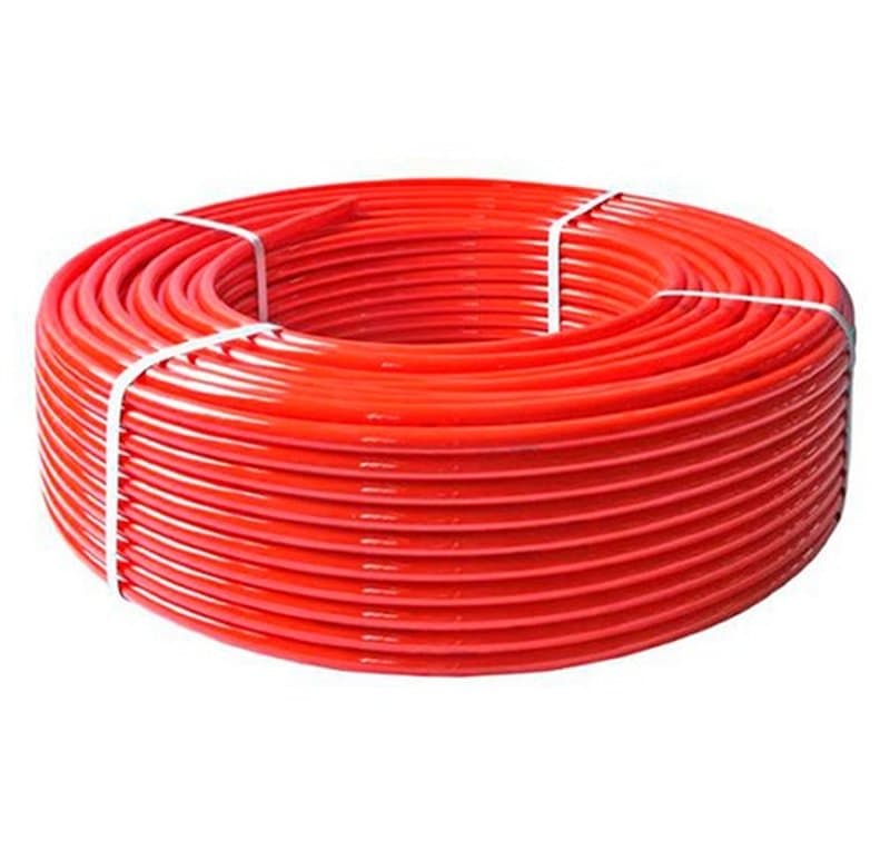 Труба из сшитого полиэтилена PEX-b d16x2.0 бухта 100 м, красная, для теплого пола