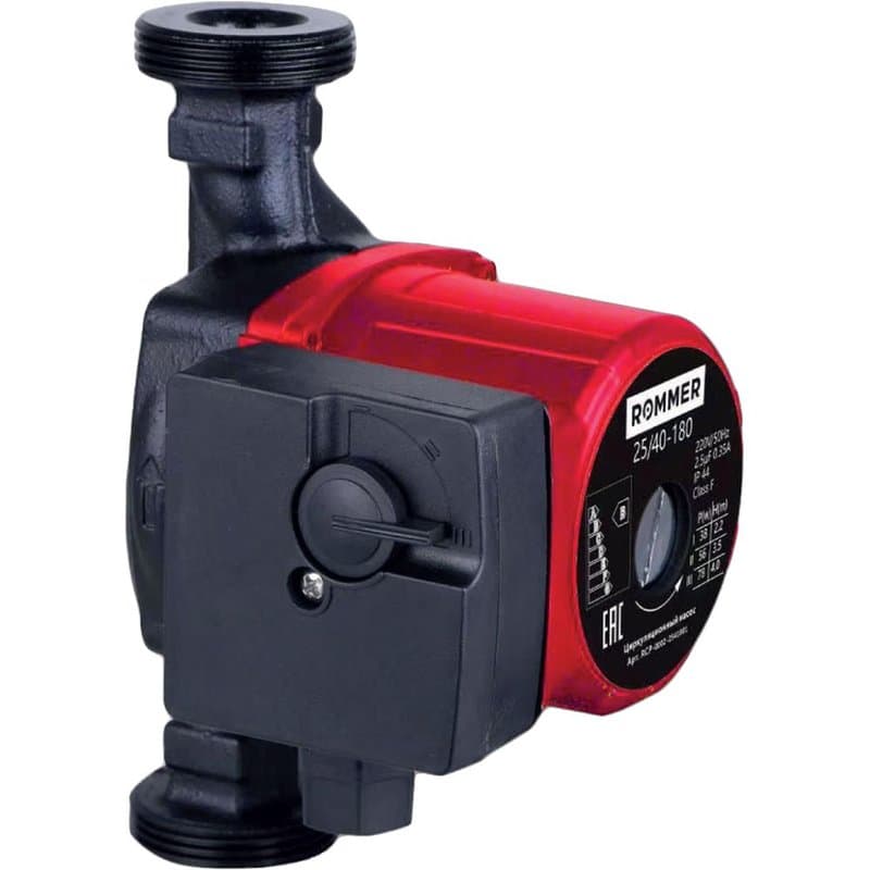 Насос циркуляционный ROMMER RCP-0004 Profi 25/80-180 1 1/2″ Ду25 Ру10 1x220В/50Гц