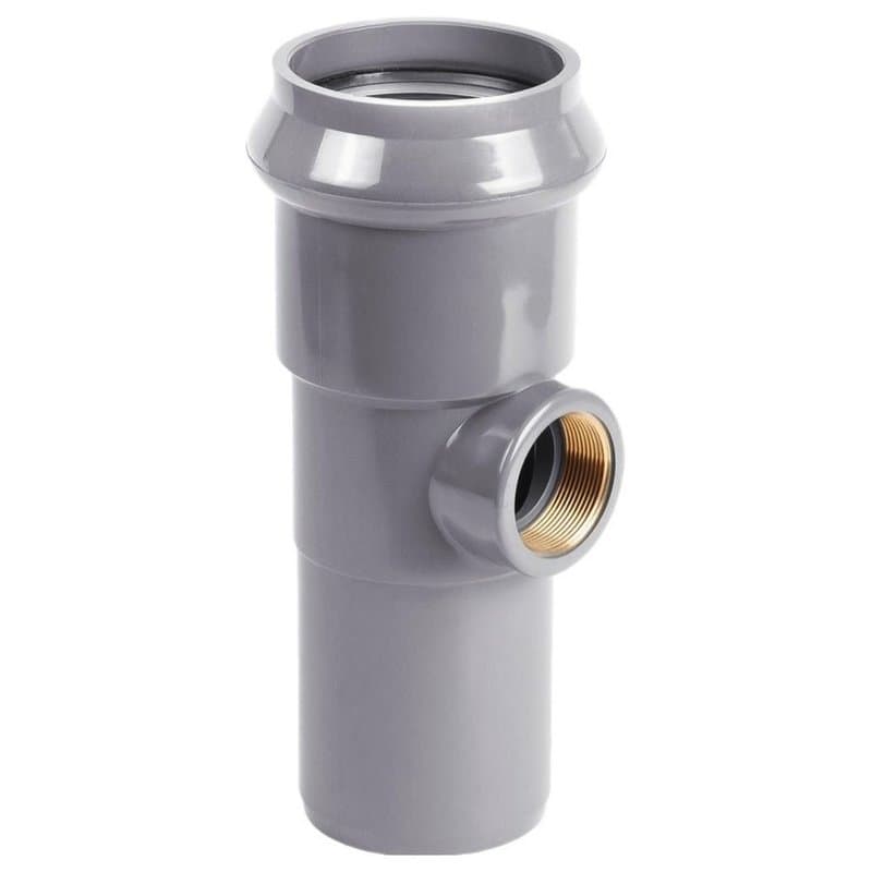 Тройник Хемкор Дн110х2″ Ру10 90° напорный, НПВХ, присоединение - раструб/внутренняя резьба, SDR26