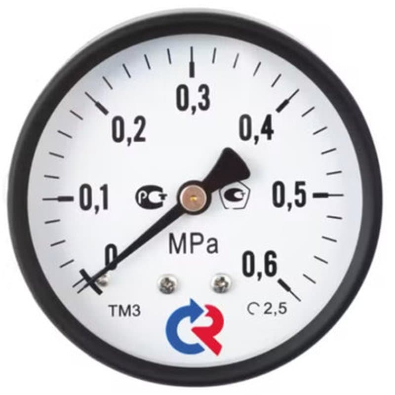 Манометр Росма ТМ-510Т.00 (0-4MPa) G1/2 1.5 общетехнический 100мм, тип - ТМ-510Т, осевое присоединение, 0-4МПа, резьба G1/2, класс точности 1,5
