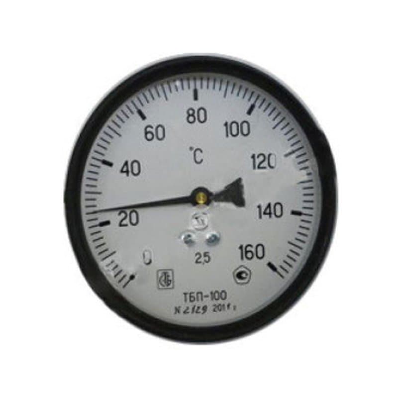 Манометр радиальный ЗАВОД ТЕПЛОТЕХНИЧЕСКИХ ПРИБОРОВ МП02-100 Ру6, шкала от 0-600 кПа, корпус 100 мм, присоединение М20Х1.5