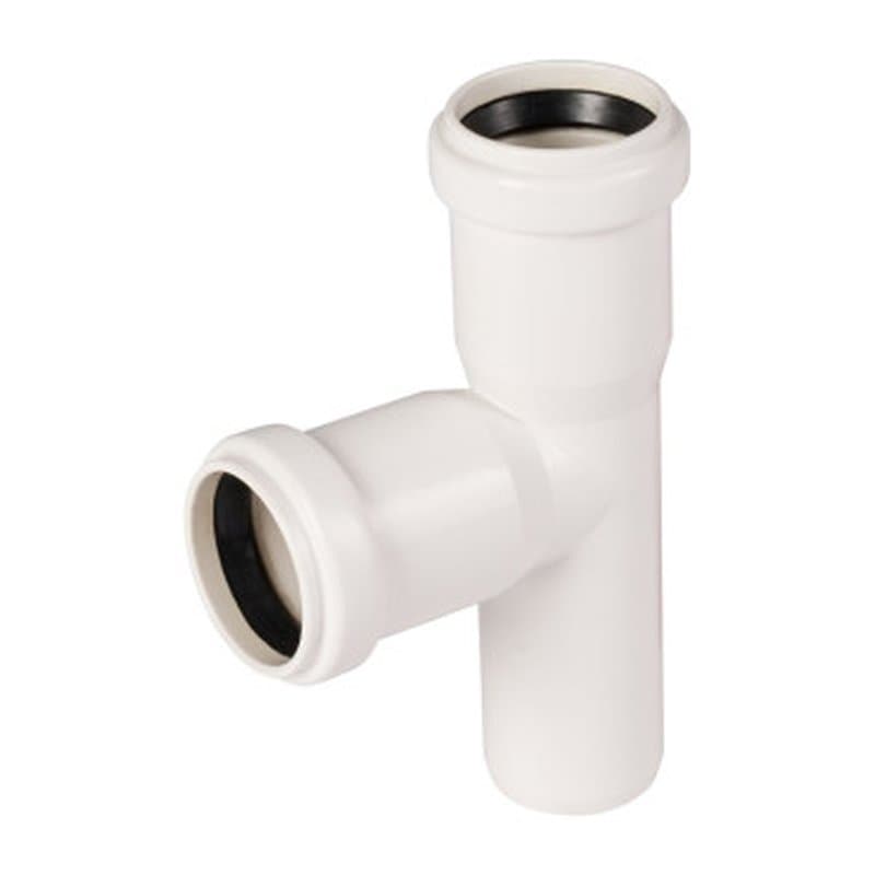 Тройник Ostendorf HTEAW Дн32x32 87° безнапорное давление, для внутренней канализации, цвет - белый, корпус - полипропилен