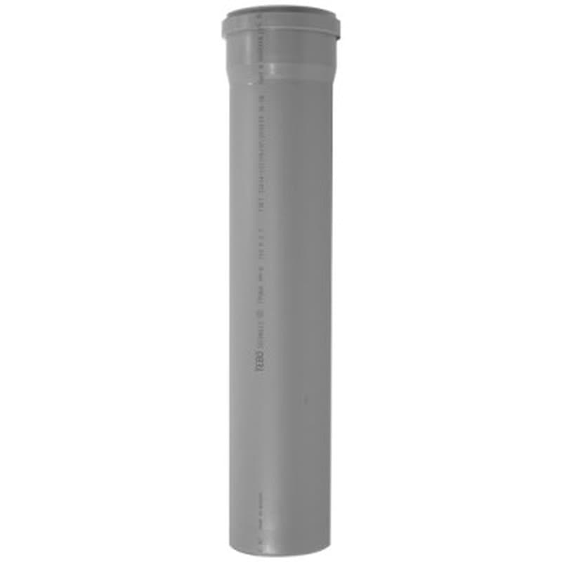 Труба TEBO Дн40х1.8 мм, длина 750 мм, полипропиленовая, для внутренней канализации, с раструбом