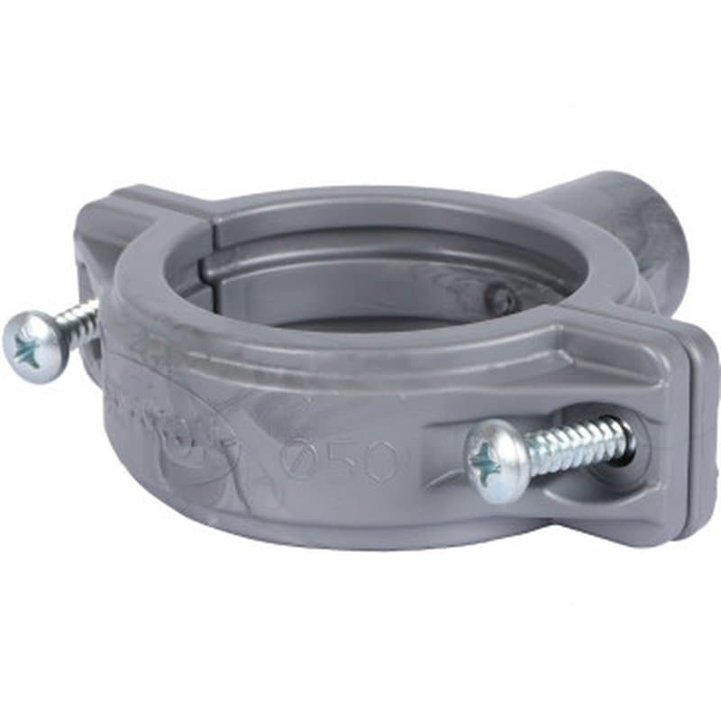 Хомут Sinikon Стандарт Дн50 серый со шпилькой и дюбелем