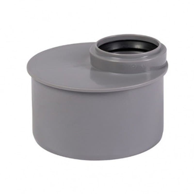 Переход Ostendorf HTR Дн75x50 эксцентрический, короткий, серый