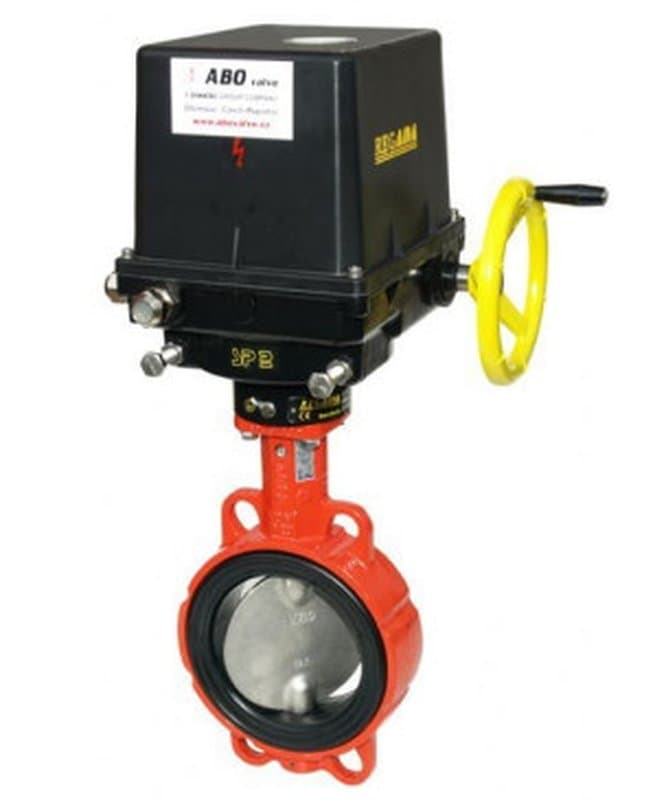 Затвор поворотный дисковый 923B-10-700 Ду700 Ру10 для пара и воды с электроприводом Regada SP 2.4