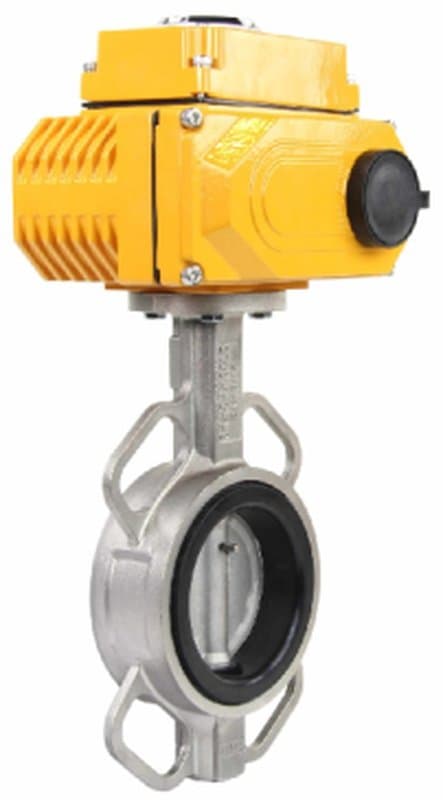 Затвор дисковый поворотный WBV3232N-2W-Fb Ду65 Ру16, корпус - сталь 316L, диск - сталь 316L, уплотнение - NBR, с электроприводом 005 220В