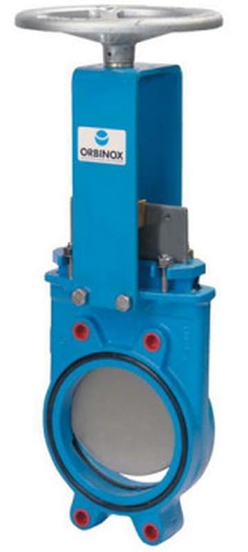 Задвижка шиберная ORBINOX EB-01 Ду450 Ру5 R(N)-E EPDM с редуктором