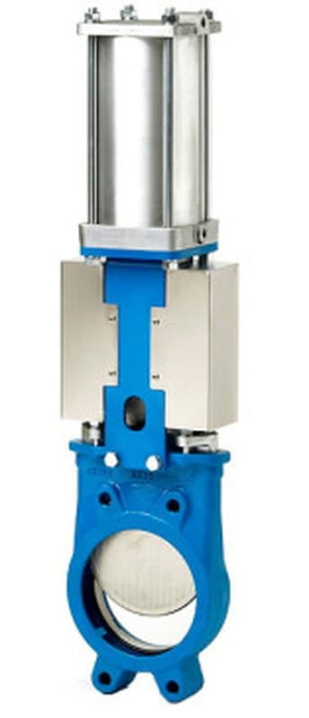 Задвижка шиберная ORBINOX EB-01 Ду250 Ру10 D/A-E EPDM с пневмоприводом