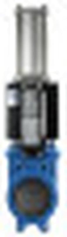 Задвижка шиберная СМО A-01-100-D/A-E Ду100 Ру10 EPDM с пневмоприводом двойного действия